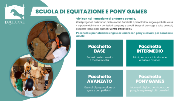 Scuola di equitazione e pony games - Terre di Luni